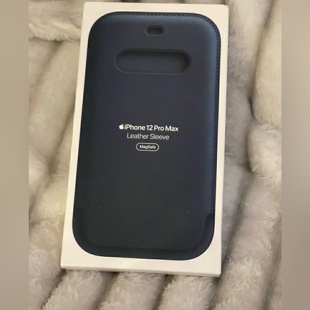 Apple iphone 12pro max leather sleeve wristlet